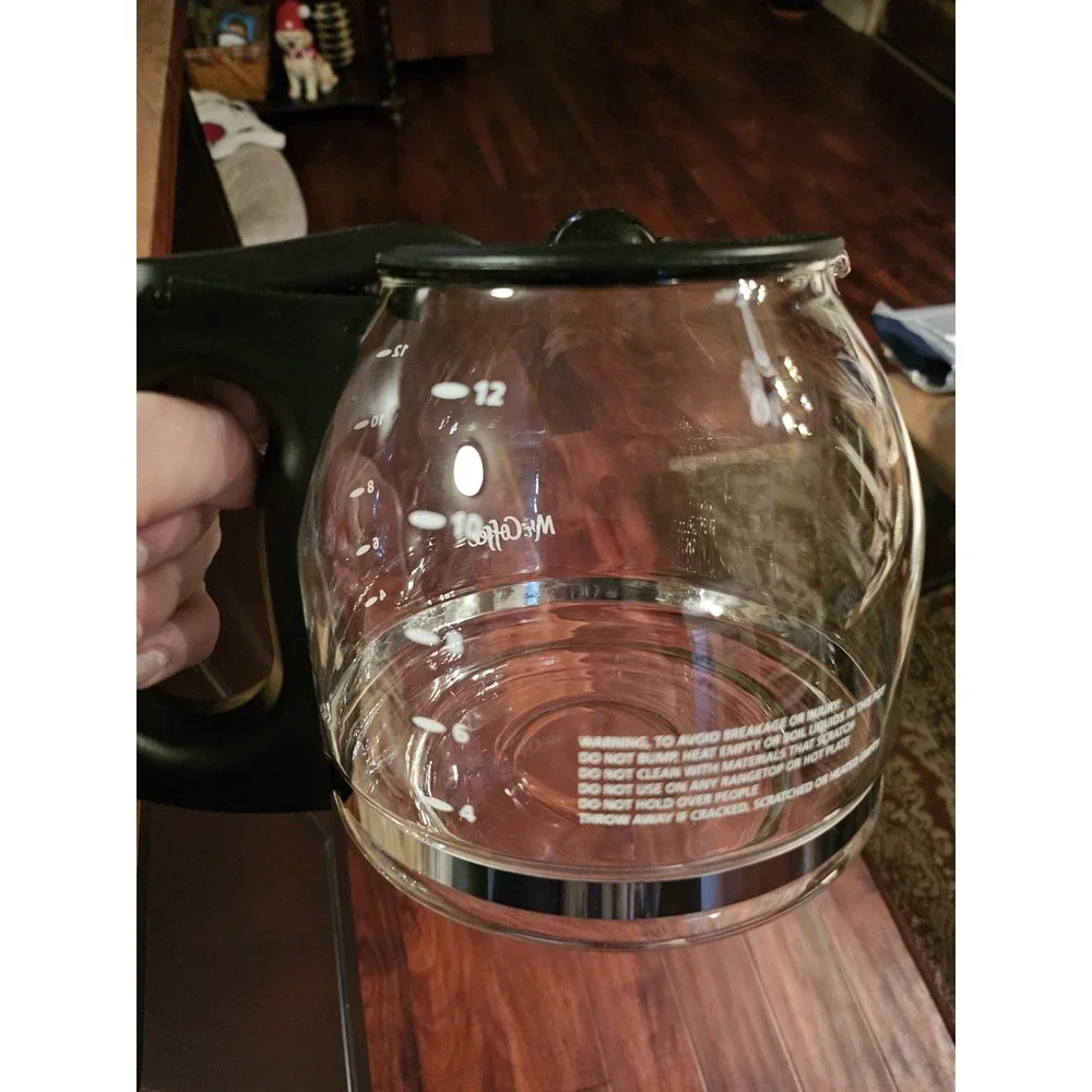 Mr. Coffee IDS13-RB Replacement Decanter Carafe - Clear/ Black
